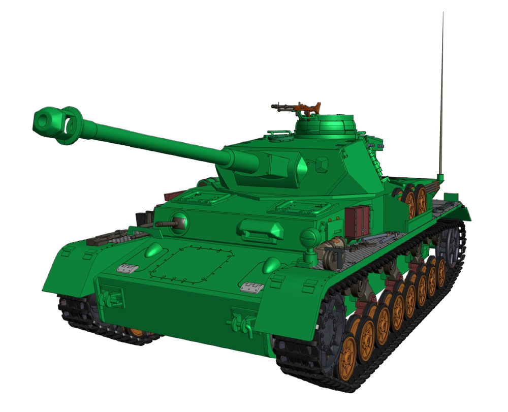 دانلود پروژه طراحی تانک آلمانی Tank WW2
