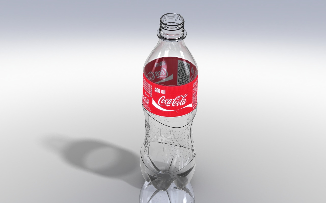دانلود پروژه طراحی بطری پلاستیکی نوشابه کوکاکولا