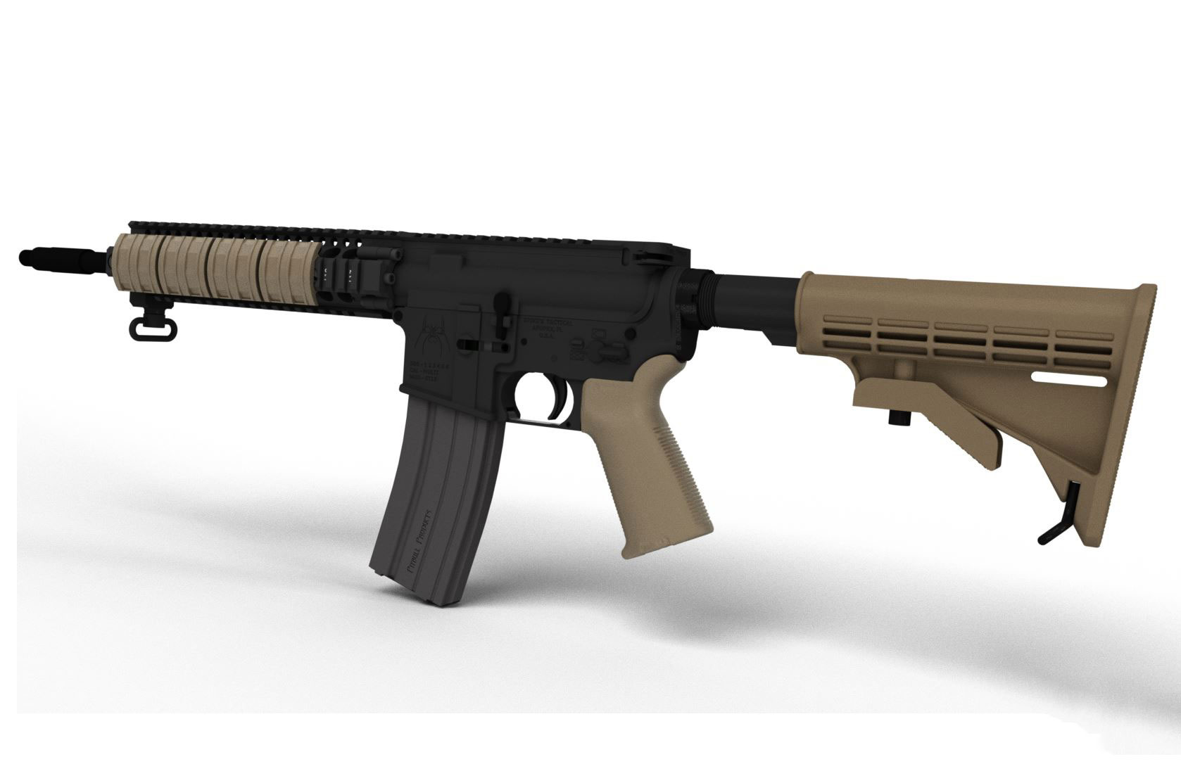 دانلود پروژه طراحی اسلحه AR-15