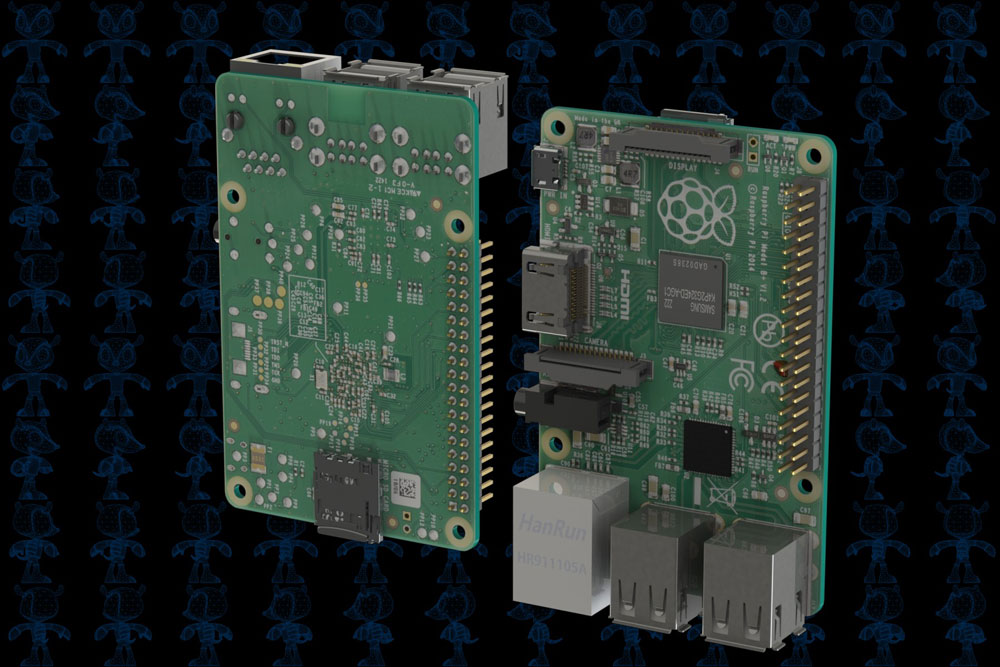 دانلود پروژه طراحی برد رزبری پای Raspberry Pi Model B+
