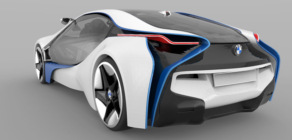 دانلود پروژه طراحی خودرو ب ام و BMW i8 Concept (2)