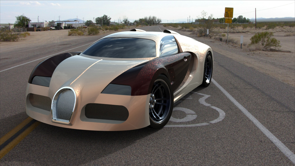 دانلود پروژه طراحی خودرو بوگاتی ویرون Bugatti Veyron (1)