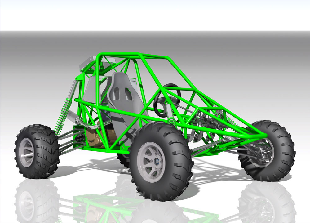 دانلود پروژه طراحی خودرو کیت باگی  kit buggy 250cc