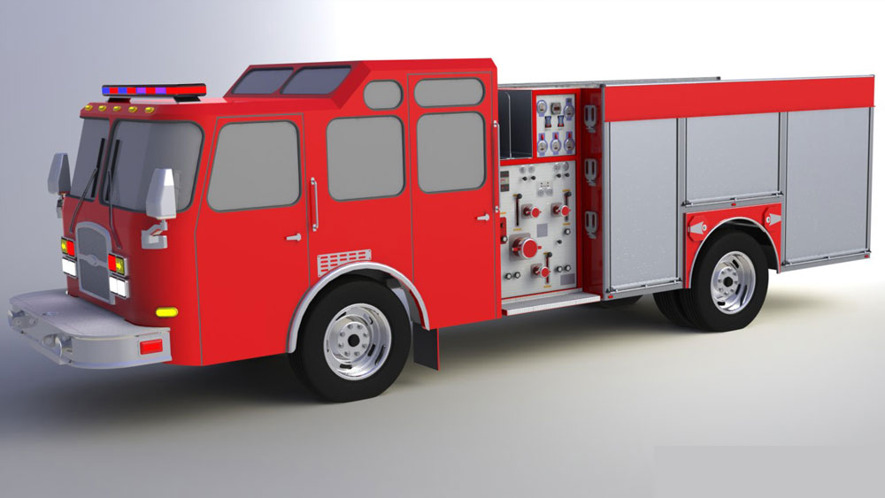 دانلود پروژه طراحی ماشین آتش نشانی