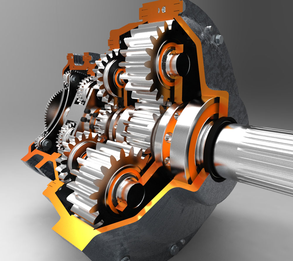 دانلود پروژه طراحی گیربکس سیاره ای planetary gearbox