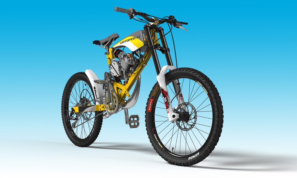دانلود پروژه طراحی دوچرخه بنزینی موتوپدال Motopedal (1)