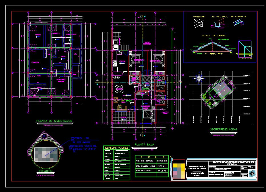 دانلود پروژه طراحی نقشه و پلان ویلا لوکس (4) + نقشه برق کشی