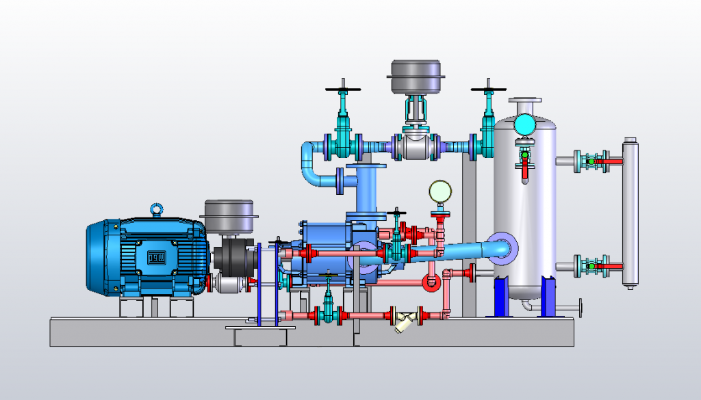 دانلود پروژه طراحی کمپرسور ایستگاه تقویت فشار و انتقال گاز