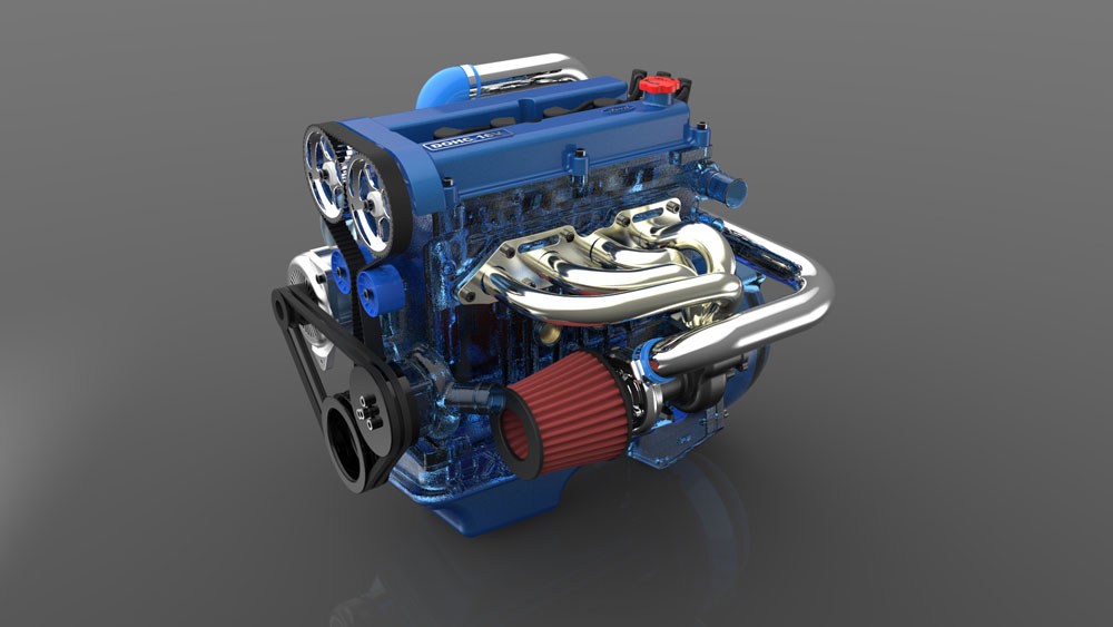 دانلود پروژه طراحی موتور خودرو فورد زیتک Zetec