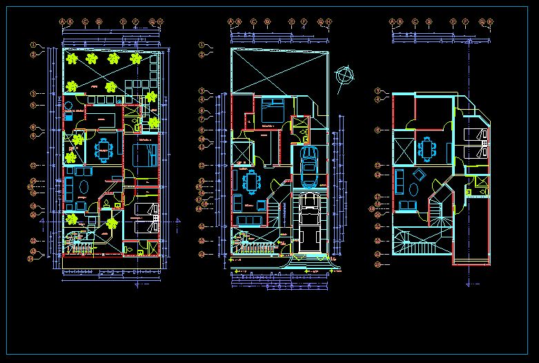 دانلود پروژه طراحی نقشه و پلان خانه ویلایی دو طبقه زیرزمین دار (12)