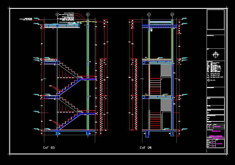 دانلود پروژه طراحی نقشه و پلان پله ساختمان