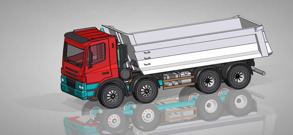 دانلود پروژه طراحی کامیون تاترا فونیکس 8×8 با جزییات کامل
