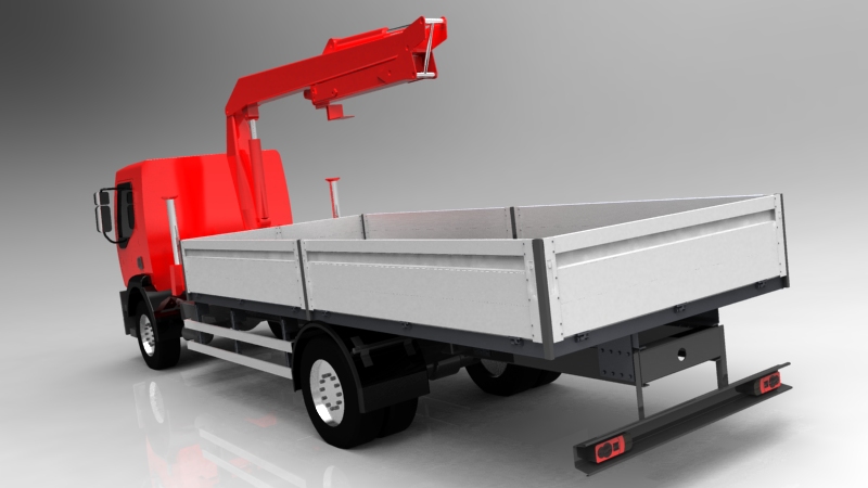 دانلود پروژه طراحی کامیون مدیوم رنو جرثقیل هیدرولیکی (2)