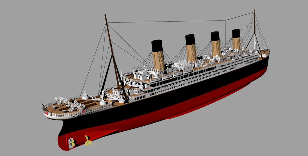 دانلود پروژه طراحی کشتی آرام‌اس تایتانیک RMS Titanic