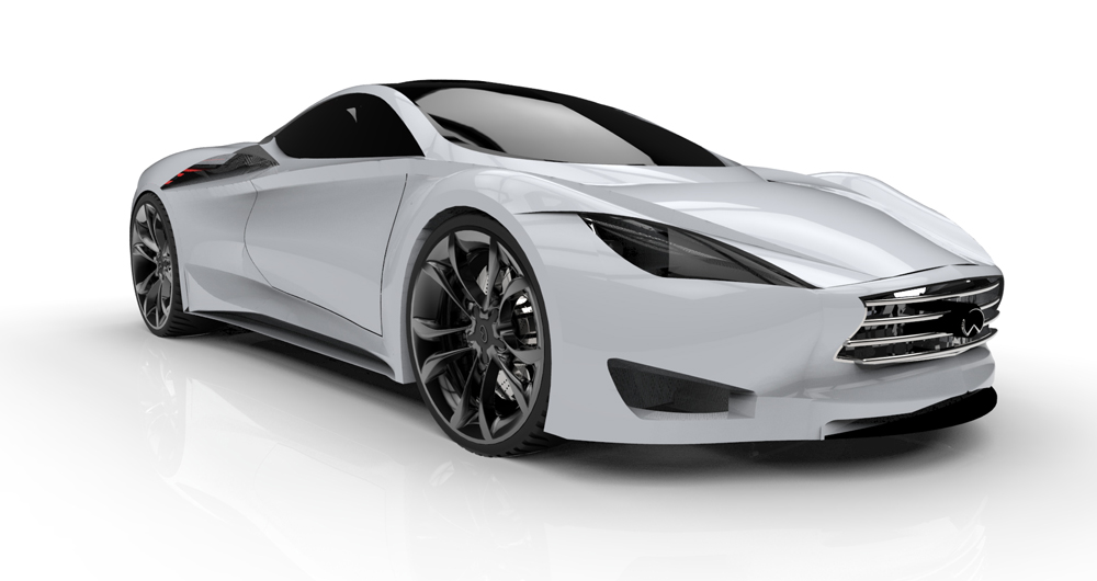 دانلود پروژه طراحی خودرو لوکس اینفینیتی امرج ای Infiniti Emerg-E (1)