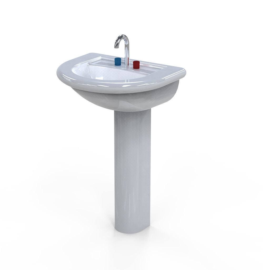 دانلود پروژه طراحی سینک سرامیکی روشویی دستشویی