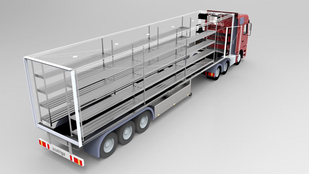 دانلود پروژه طراحی کامیون با تریلر یخچال دار (2)