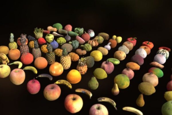 دانلود پروژه طراحی انواع میوه و سبزیجات لوپولی