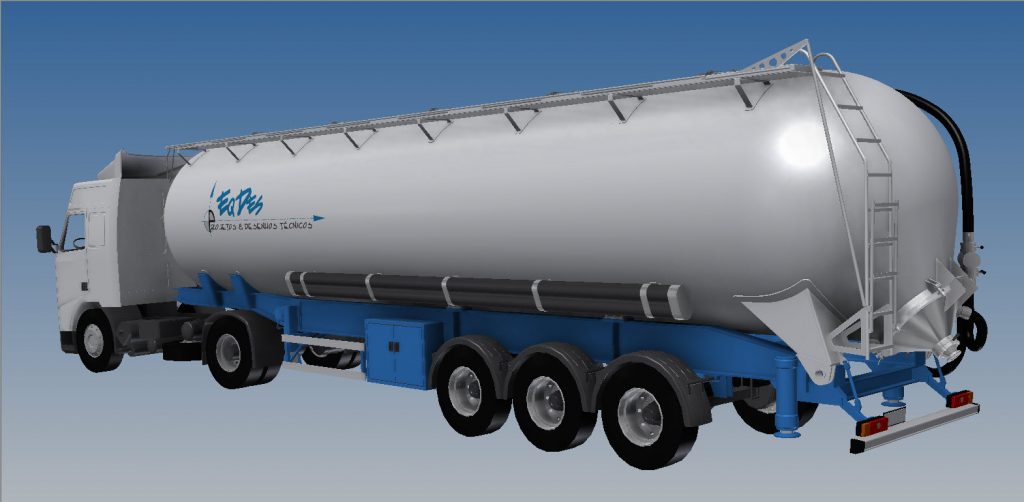 دانلود پروژه طراحی کامیون سیلو ( فله بر ) ولوو (2)