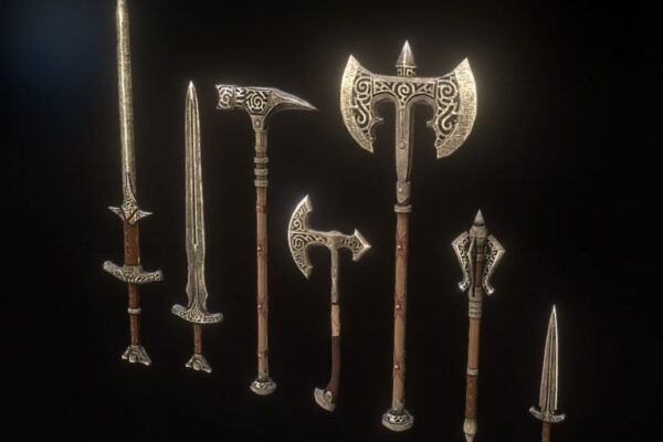 دانلود پروژه طراحی انواع سلاح باستانی