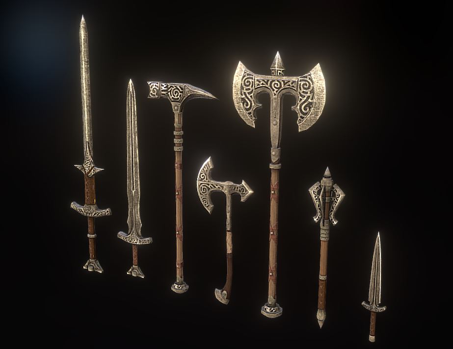 دانلود پروژه طراحی انواع سلاح باستانی