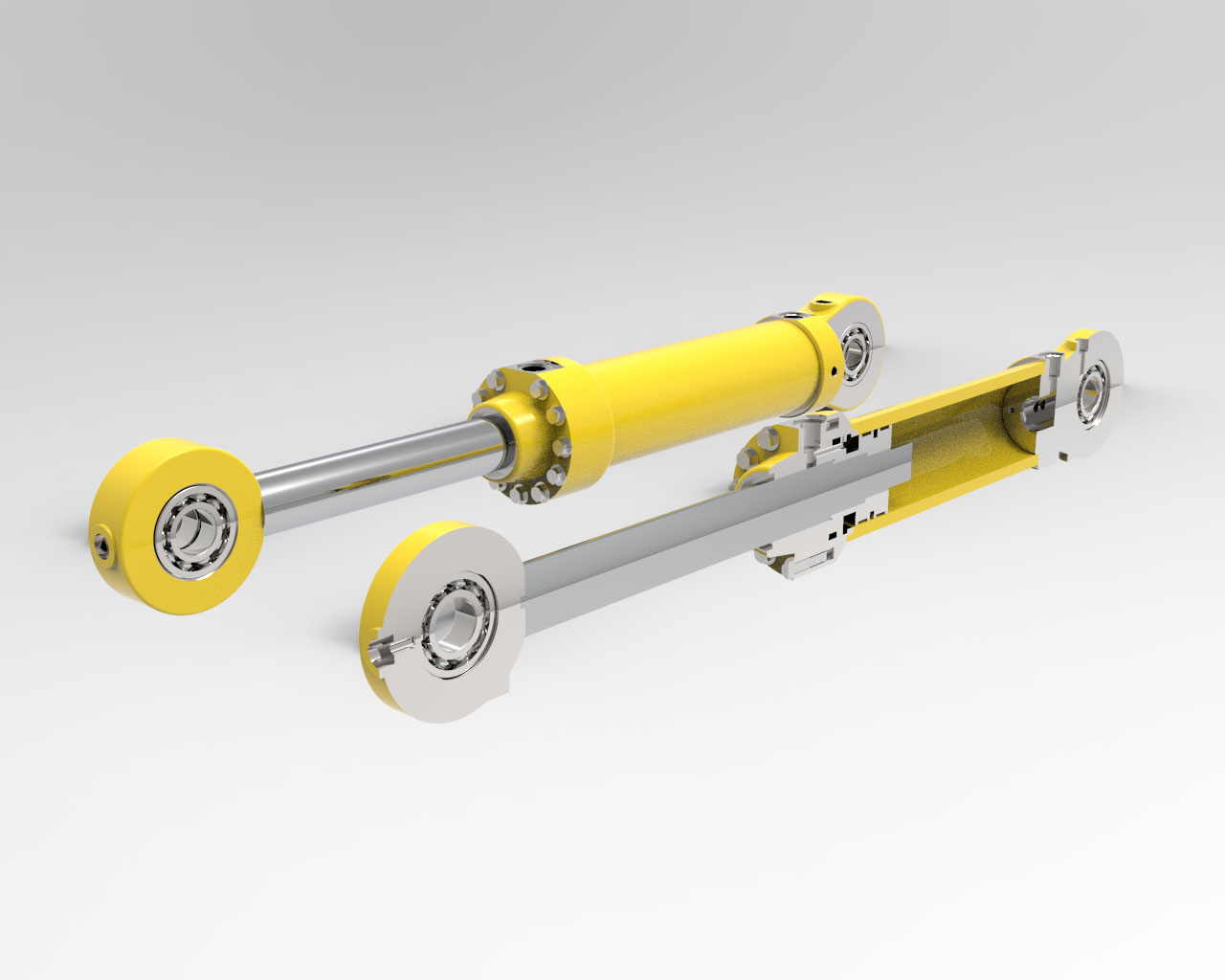 دانلود پروژه طراحی سیلندر هیدرولیک Hydraulic cylinder