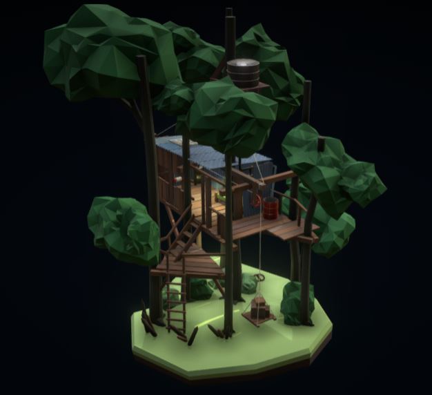دانلود پروژه طراحی خانه درختی
