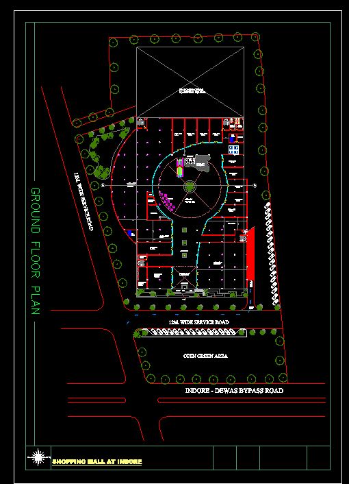 دانلود پروژه طراحی نقشه و پلان مرکز خرید مدرن (مجتمع تجاری - پاساژ - مال)