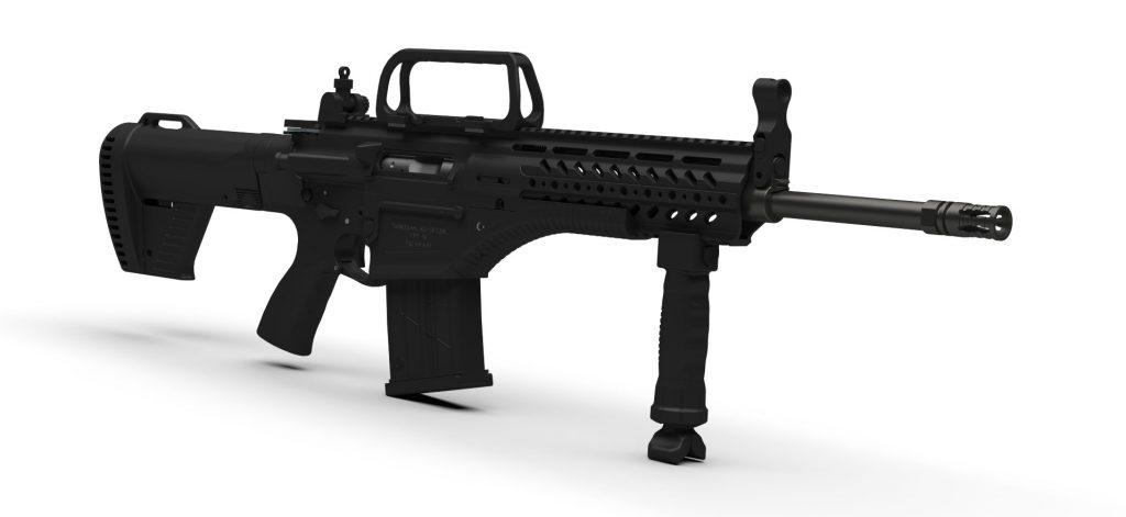 دانلود پروژه طراحی اسلحه MPT 76