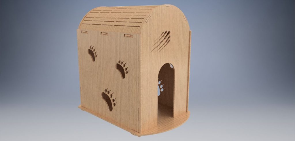 دانلود پروژه طراحی لانه خانه سگ و گربه