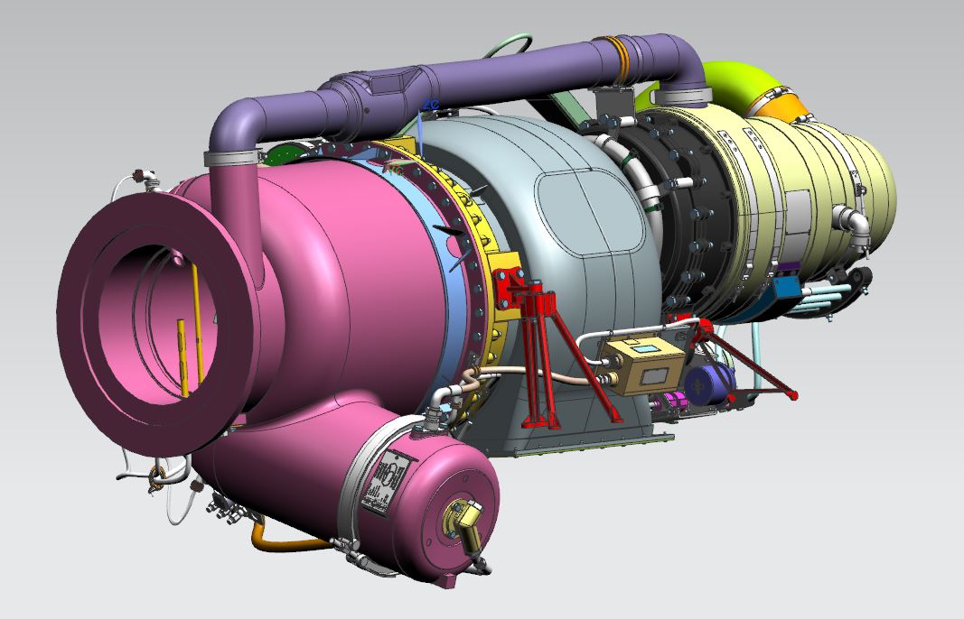 دانلود پروژه طراحی میکرو توربین گازی GTCP85