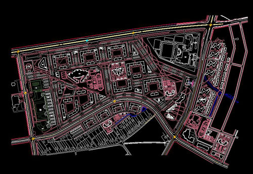 دانلود پروژه طراحی نقشه و پلان شهر مدرن (2)