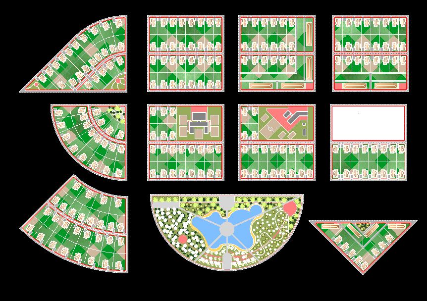 دانلود پروژه طراحی نقشه و پلان شهر مدرن 3