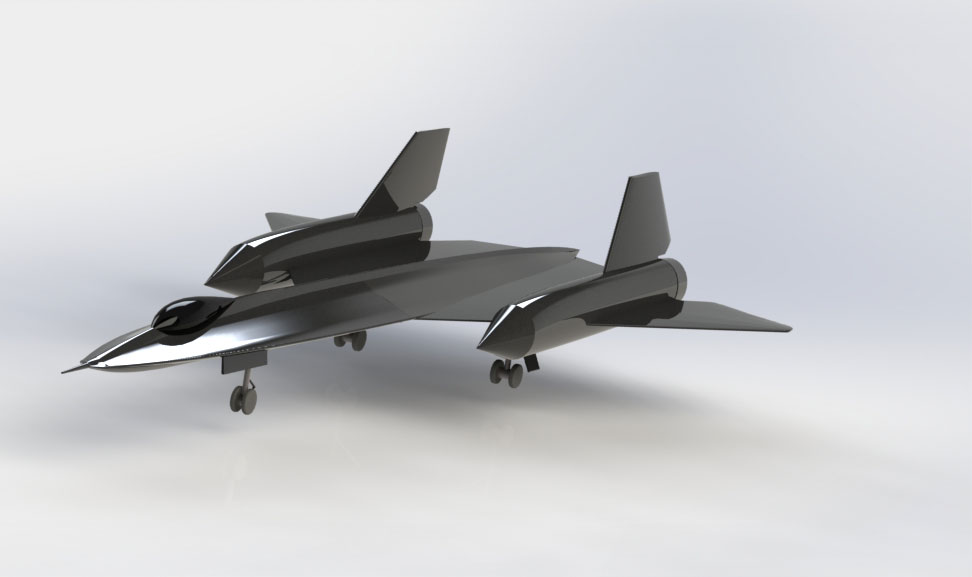 دانلود پروژه طراحی هواپیمای جنگنده SR-71