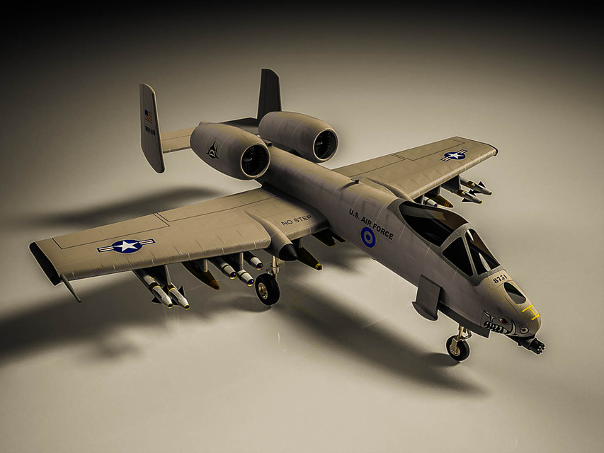 دانلود پروژه طراحی هواپیمای جنگنده ای ۱۰ تاندربولت 2