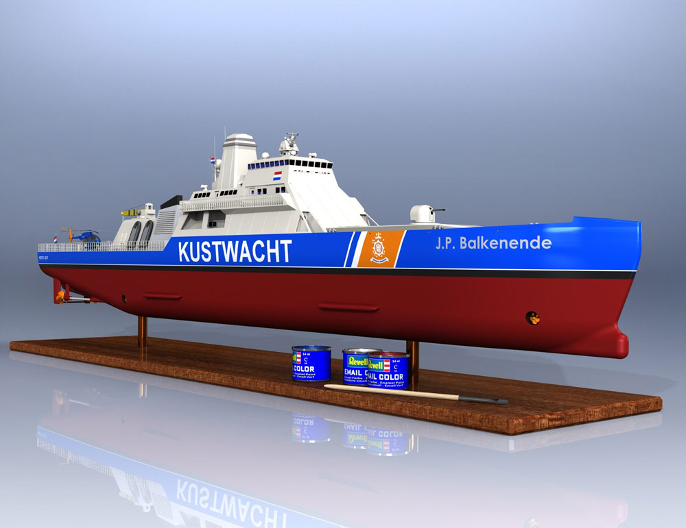 دانلود پروژه طراحی کشتی گارد ساحلی