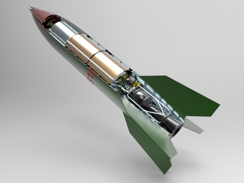 دانلود پروژه طراحی موشک بالستیک V-2
