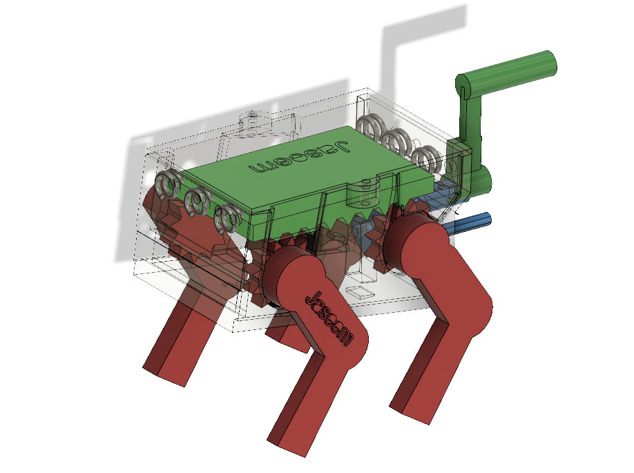 ربات اسباب بازی مکانیکی دونده قدم زن طرح سگ (2)