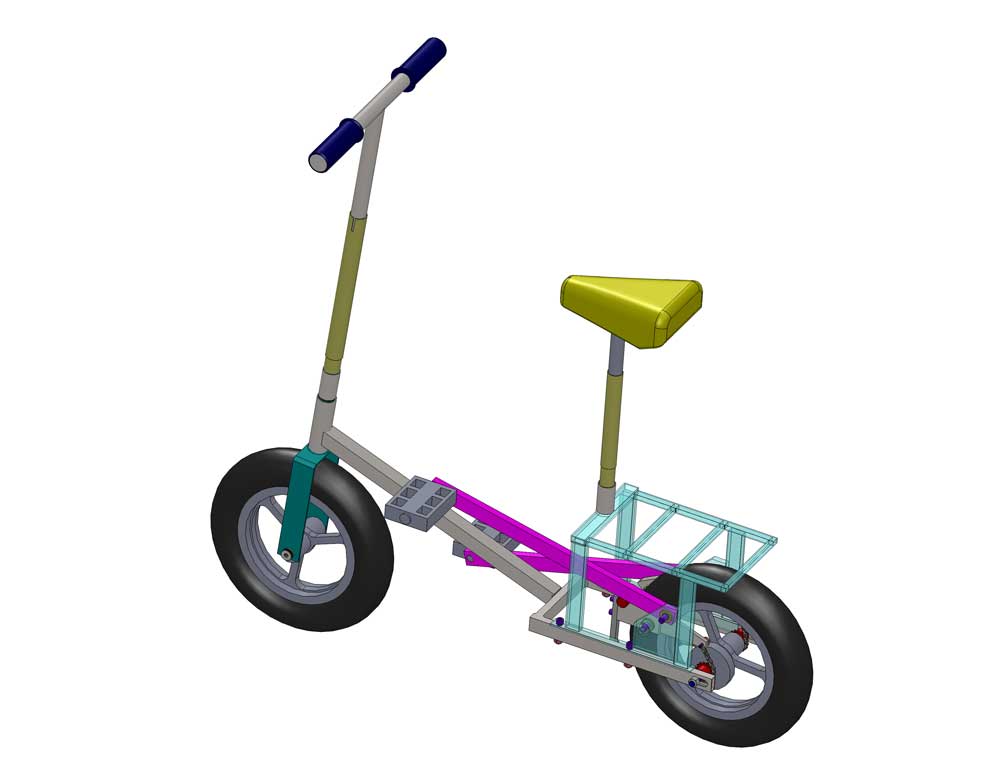 دانلود پروژه طراحی دوچرخه استپر