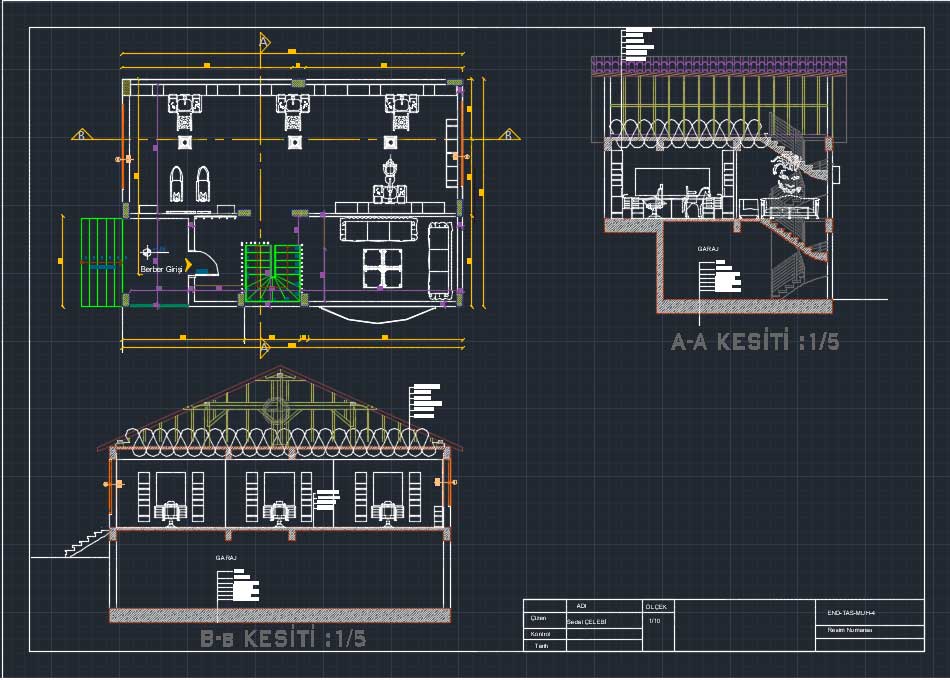 دانلود پروژه طراحی نقشه و پلان سالن آرایشگاه و پیرایشگاه مدرن (4)