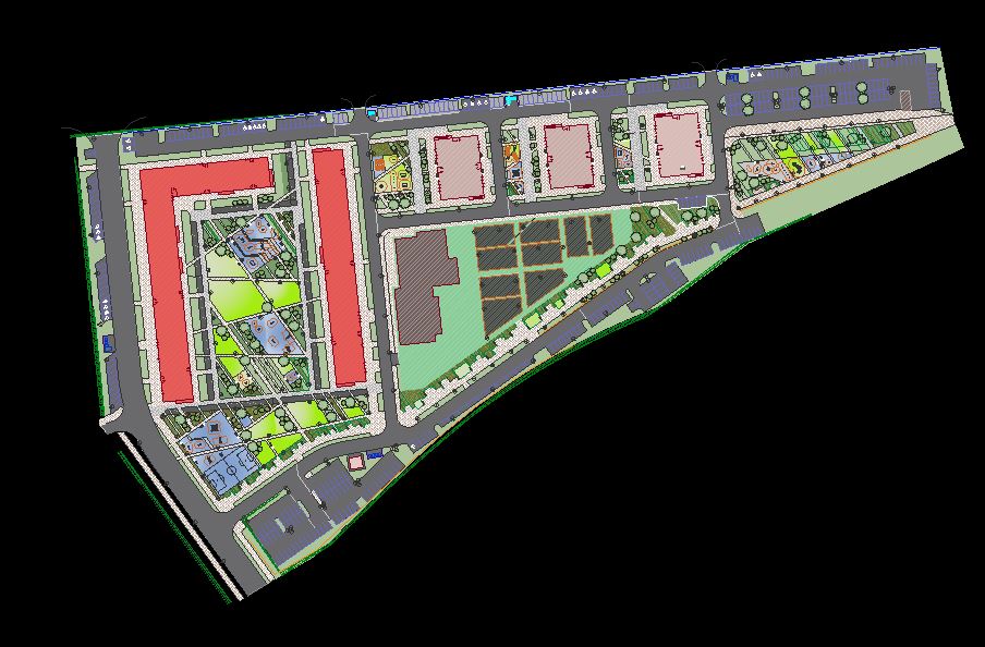 دانلود پروژه طراحی نقشه و پلان شهر مدرن 4