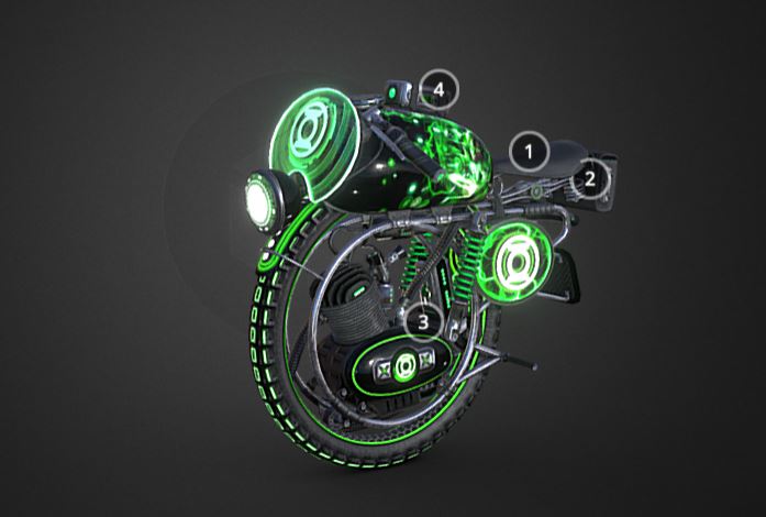 دانلود پروژه طراحی موتورسیکلت تک چرخ مونوبایک