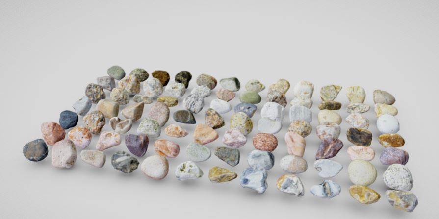 دانلود پروژه طراحی انواع سنگ سه بعدی