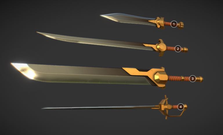 دانلود پروژه طراحی انواع شمشیر باستانی