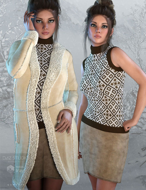 دانلود پروژه طراحی مدل انواع لباس زنانه خزدار (1)