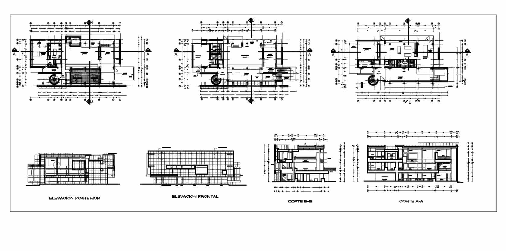 دانلود پروژه طراحی نقشه و پلان خانه راکوفسکی (1)