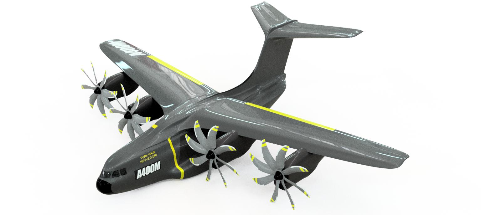 دانلود پروژه طراحی هواپیمای نظامی ایرباس اطلس A400M
