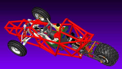 دانلود پروژه طراحی خودرو باگی سه چرخ (2)