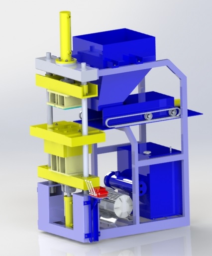 دانلود پروژه طراحی دستگاه تولید آجر هیدرولیکی (2)