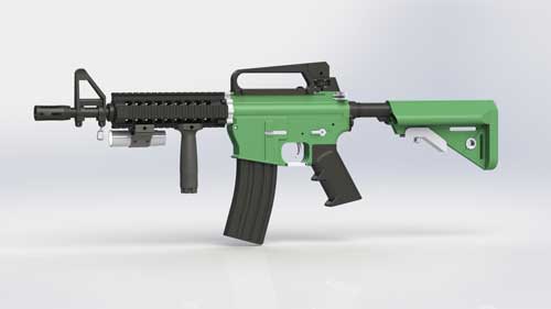 دانلود پروژه طراحی اسلحه MK18